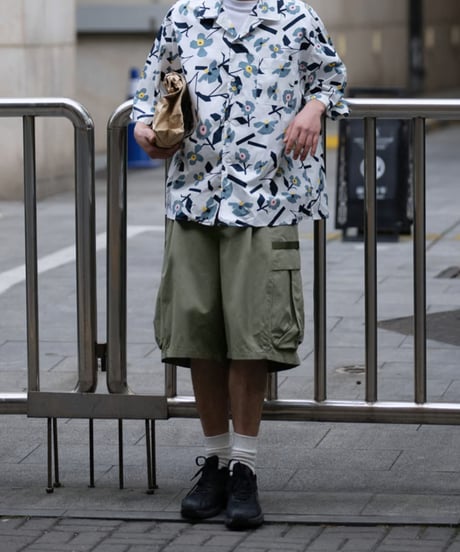 WIDE LOOSE CARGO SHORTS / 4COLORS