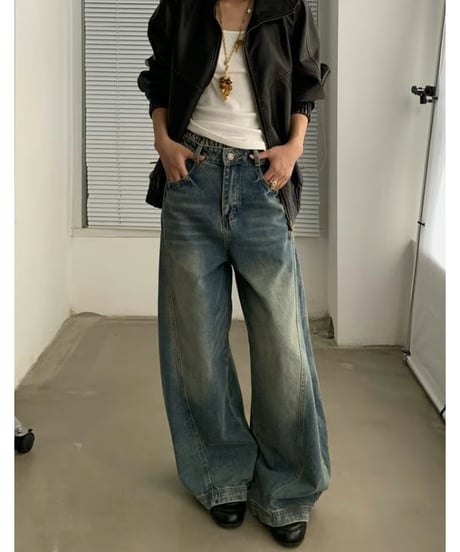 【在庫限り】Vintage Curved Knife Jeans