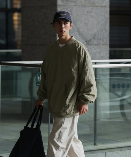 V-NECK PULLOVER SHIRT / 2COLORS