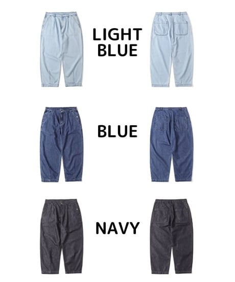 Denim-Like Balloon Wide Pants / 3color
