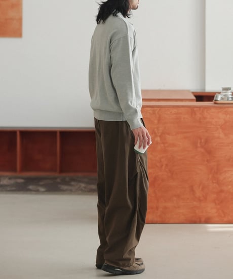 Rivet Pleats Wide Easy Pants  / 2color