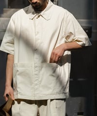 Big Pocket Wide Silhouette Work Shirt  / 2color