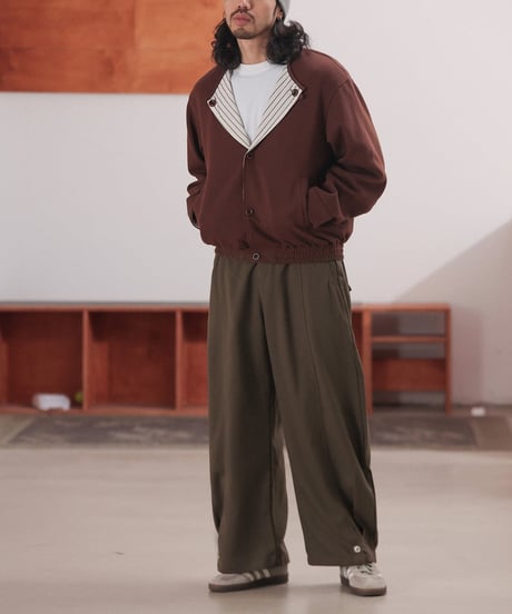 Button Detail Easy Slacks Pants  / 2color