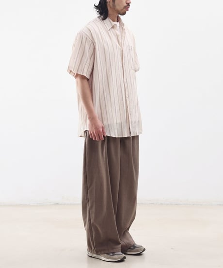 Shrink See-through Stripe Shirt / 3color