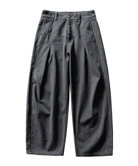 Stitch Tuck Wide Work Pants  / 2color