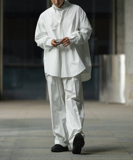 Clear Oxford Wide Button-down Shirt / 6color