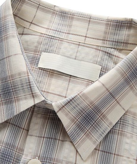 Retro Plaid Cotton Check Shirt