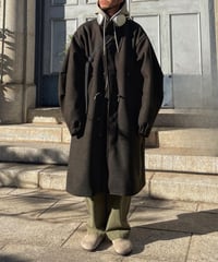 Oversized Wool-touch Hooded Coat