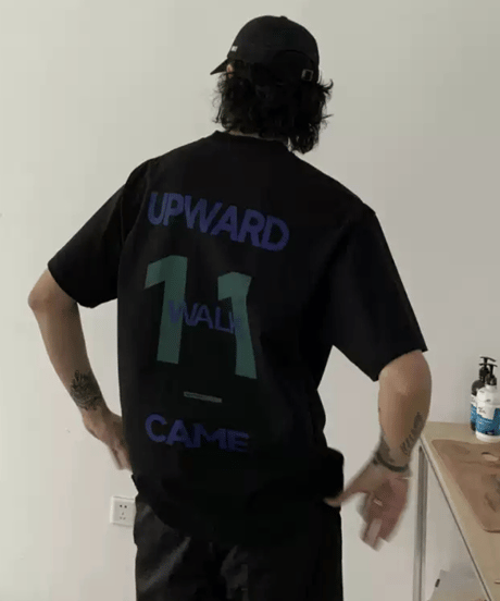 UPWARD WALK Oversized Graphic T-Shirt / 2COLORS
