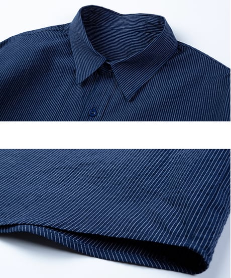 BASIC LOOSE FIT STRIPE S/S SHIRT