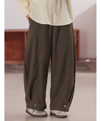 Button Detail Easy Slacks Pants  / 2color