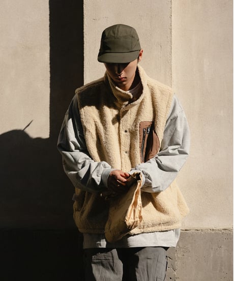 REVERSIBLE FLEECE VEST / 2COLORS