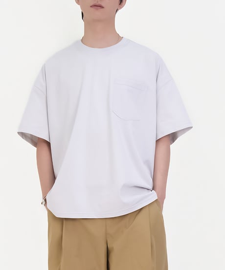 Oversized Minimal Pocket T-Shirt / 4color