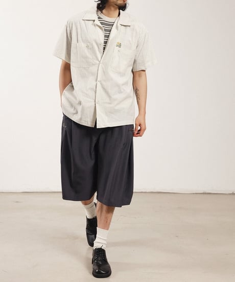 Sunflower Embro Clean Stripe Shirt  / 2color