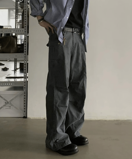 Vintage Multi-Pocket Work Pants
