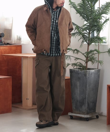 Fade Washed Easy Cargo Pants  / 2color