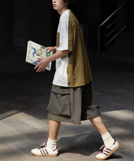 Separate Color Loose Silhouette T-shirt / 3color