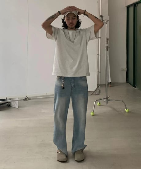 【在庫限り】 Vintage Washed Straight Jeans
