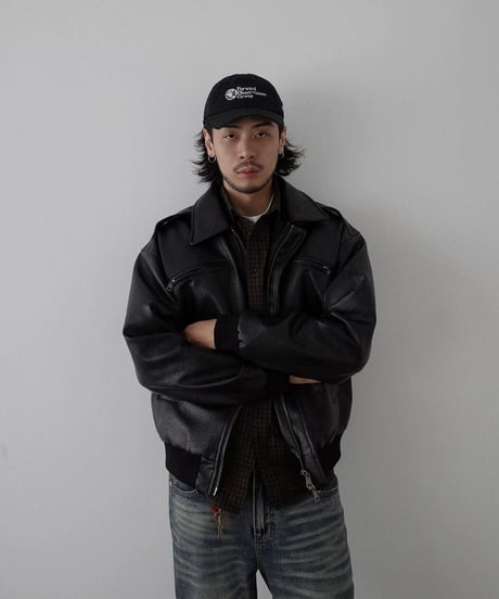 Leather Over Blouson