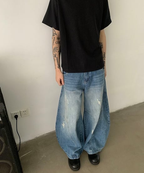 Deconstructed Retro Jeans