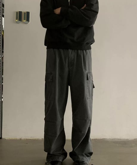 Vintage Wide-Leg Work Pants