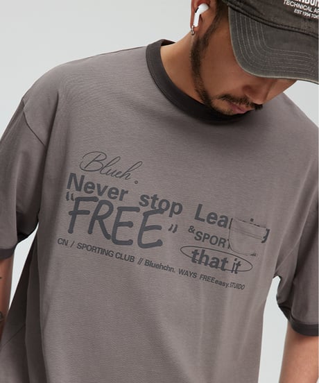 WIDE LOOSE FREE TEE / 2COLORS