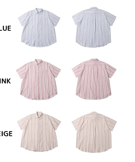 Shrink See-through Stripe Shirt / 3color