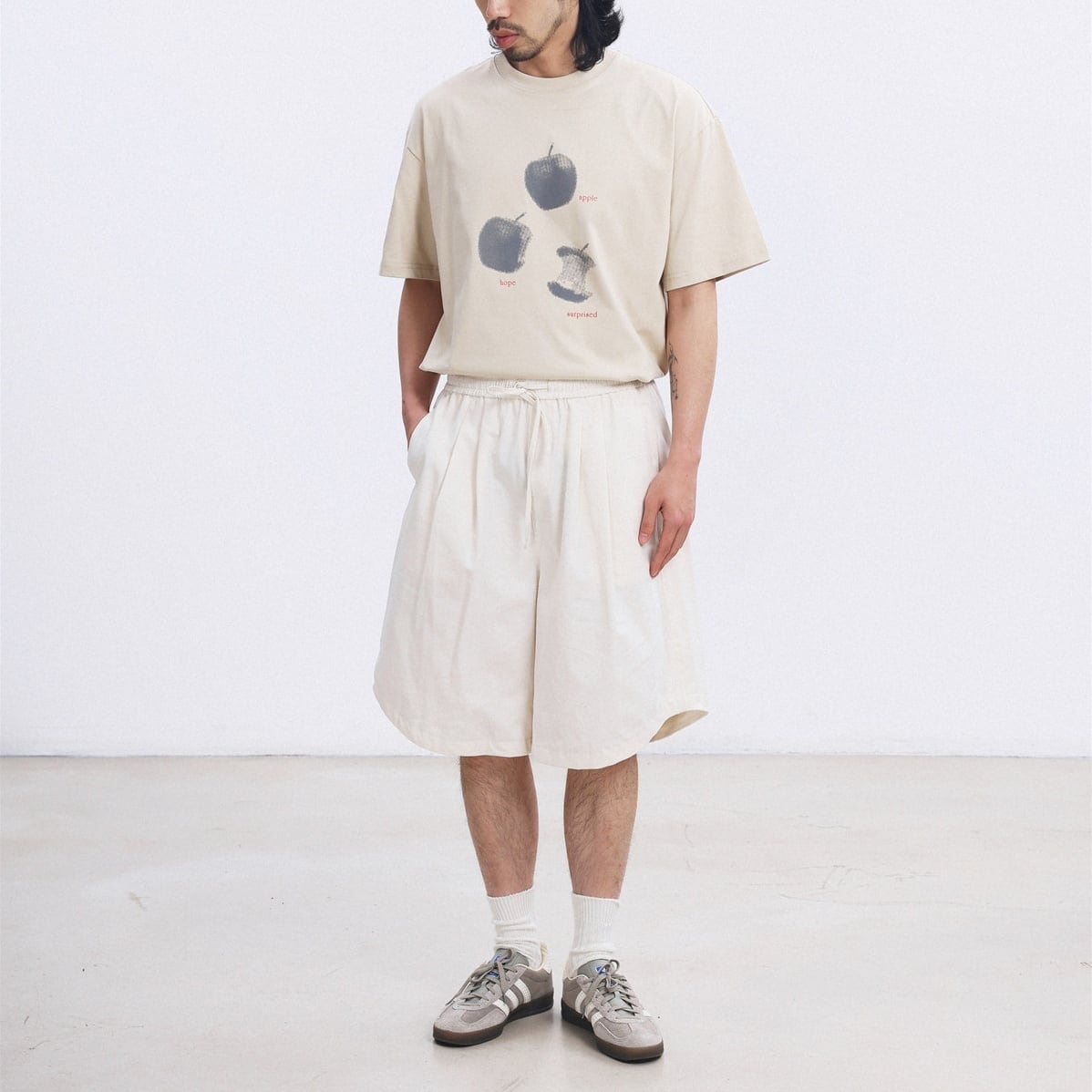 Clean Loose Silhouette Easy Short Pants / 3colo