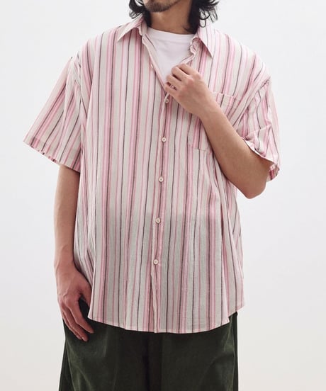 Shrink See-through Stripe Shirt / 3color