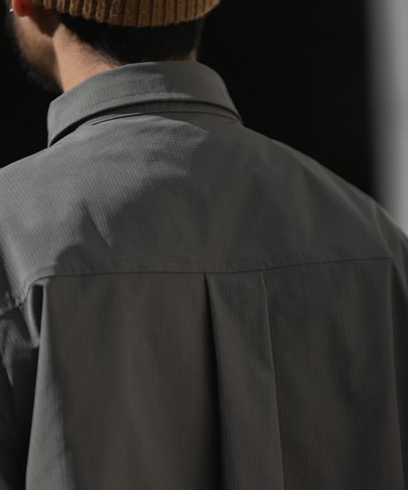 LOOSE OFF-SHOULDER WORK SHIRT/ 2COLORS