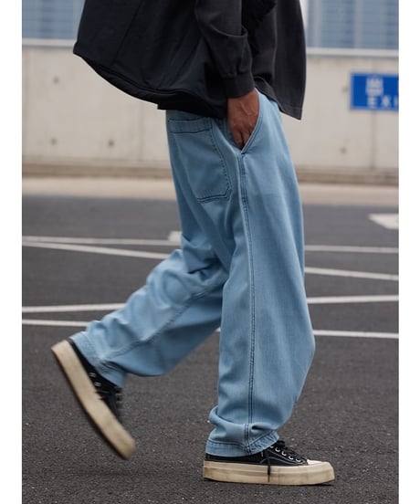 Denim-Like Balloon Wide Pants / 3color