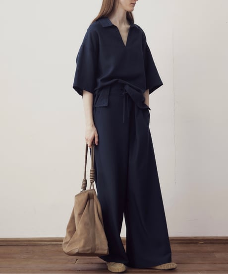 Skipper Collar Relaxed-Fit Wide Shirt