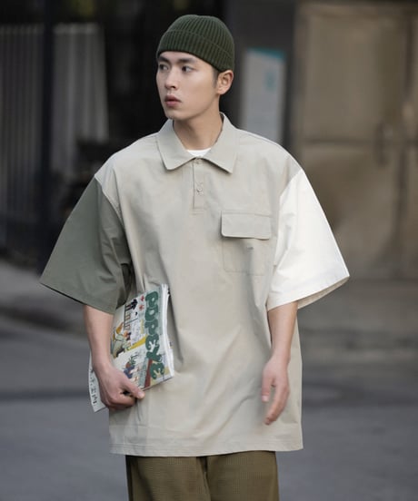 Multicolor Loose Polo Shirt / 2color