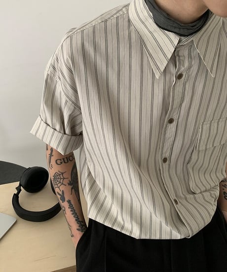 Retro Striped Casual Shirt