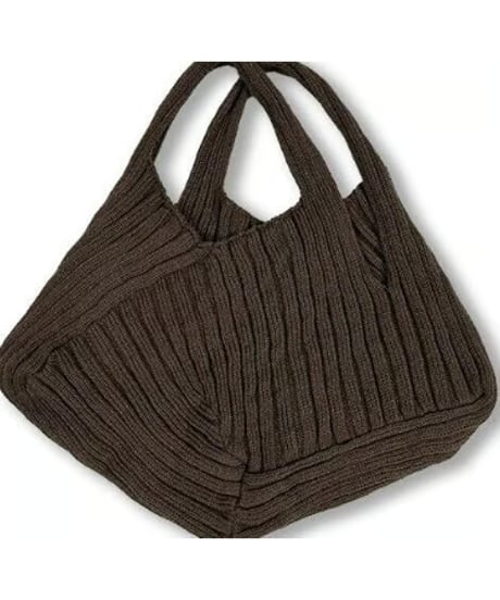 Rib Knit Tote Bag / 2color