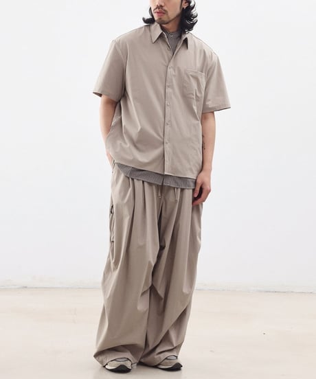 Zip Design Loose Drape Easy Pants / 3color