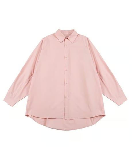 Raglan Clear Loose Long Sleeve Shirt / 4color