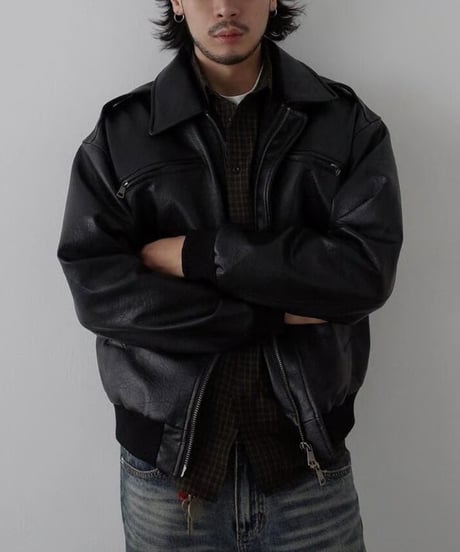 Leather Over Blouson