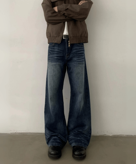 Vintage Nevada Wash Straight Leg Jeans