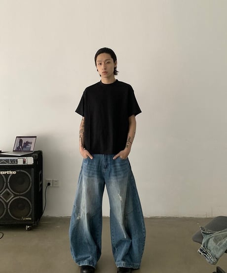 Deconstructed Retro Jeans