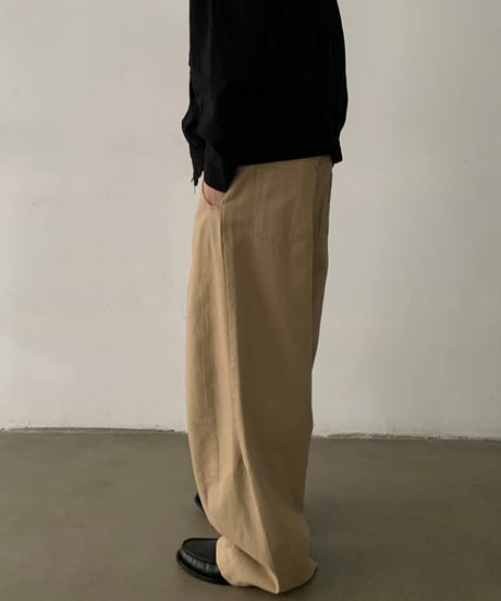 Retro Wide-Leg Work Pants