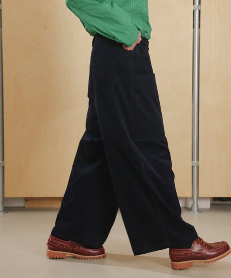 Workers Pocket Wide Corduroy Pants