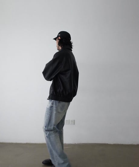Single Leather Jacket / 2color