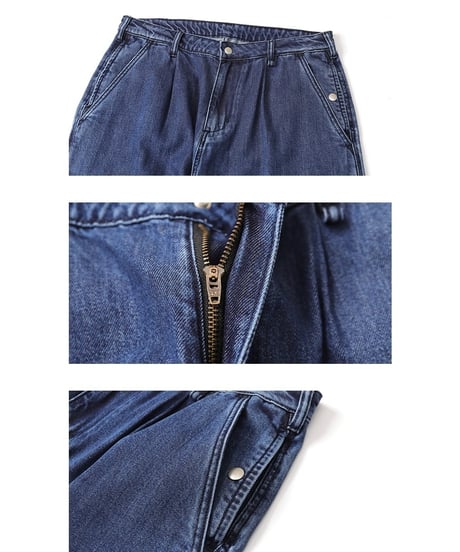 Denim-Like Balloon Wide Pants / 3color