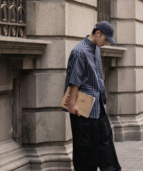 STRIPE MULTI-POCKET SHIRT / 3COLORS