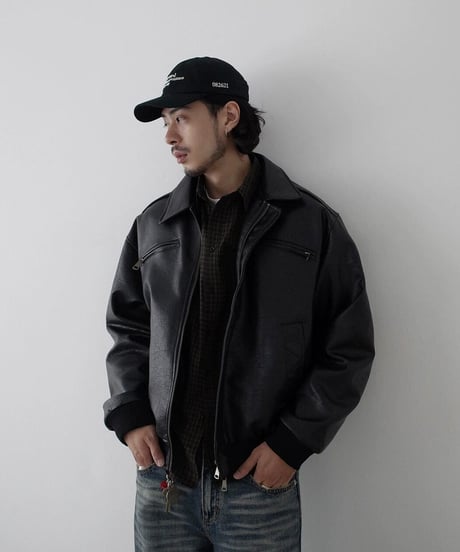 Leather Over Blouson