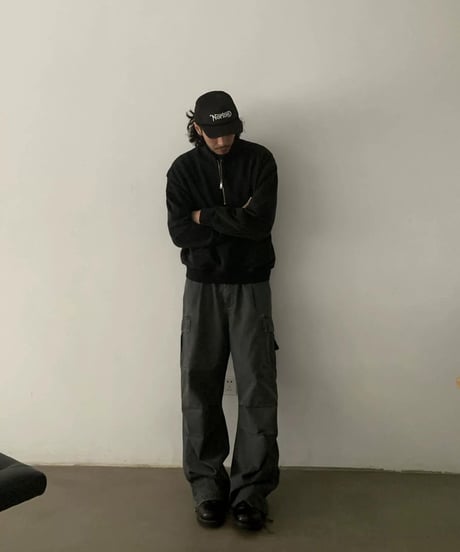 Vintage Wide-Leg Work Pants