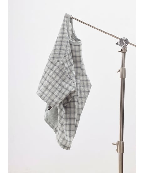 Seersucker Check Loose Fit T-Shirt / 3color