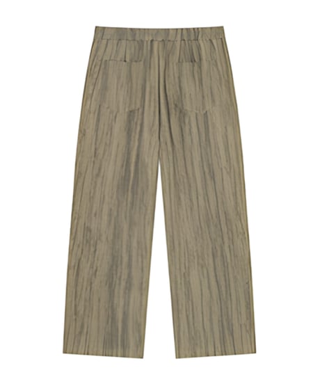 Striped Wash Wide-Leg Easy Pants / 2color