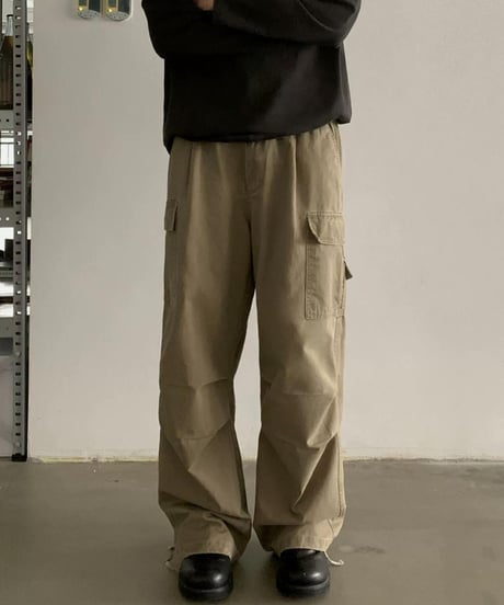 Vintage Wide-Leg Work Pants